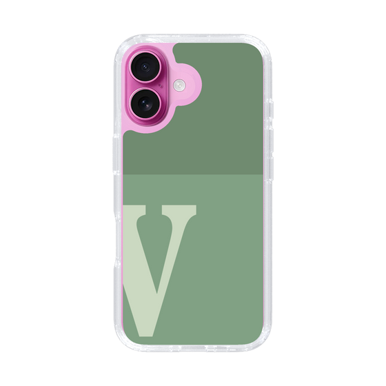 Slim Protection Case［ オリジナル - initial two tone - V green ］
