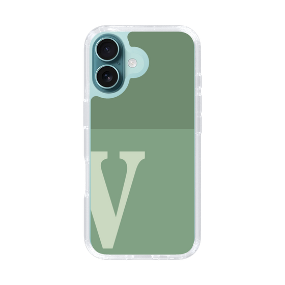 Slim Protection Case［ オリジナル - initial two tone - V green ］