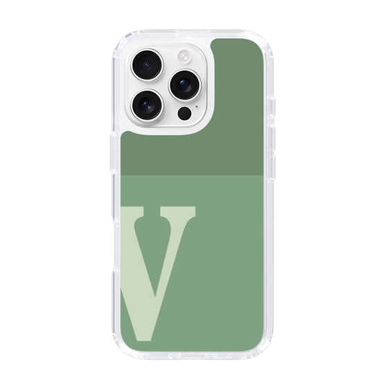 Slim Protection Case［ オリジナル - initial two tone - V green ］