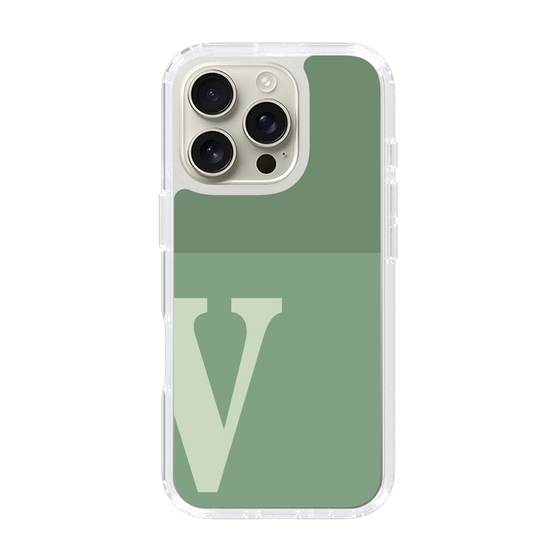 Slim Protection Case［ オリジナル - initial two tone - V green ］