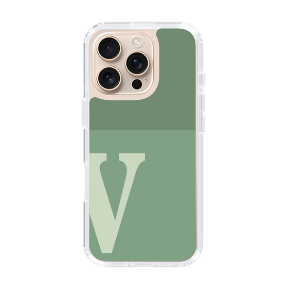 Slim Protection Case［ オリジナル - initial two tone - V green ］
