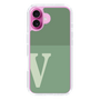 Slim Protection Case［ オリジナル - initial two tone - V green ］