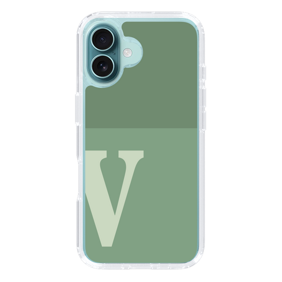 Slim Protection Case［ オリジナル - initial two tone - V green ］
