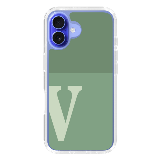 Slim Protection Case［ オリジナル - initial two tone - V green ］