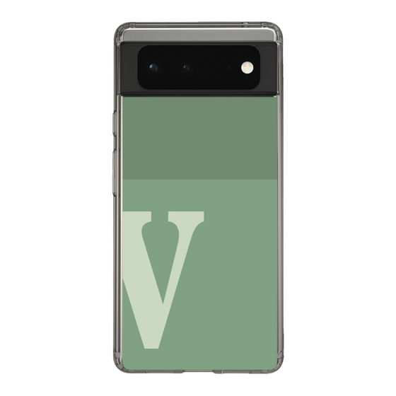 Slim Protection Case［ Original - initial two tone - V green ］