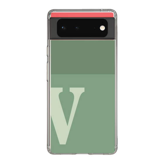 Slim Protection Case［ Original - initial two tone - V green ］