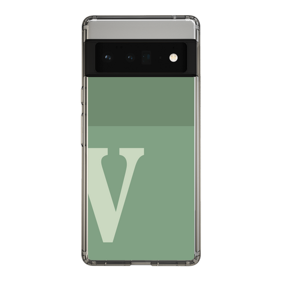 Slim Protection Case［ Original - initial two tone - V green ］