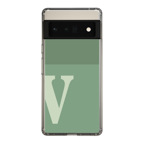 Slim Protection Case［ Original - initial two tone - V green ］
