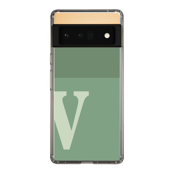 Slim Protection Case［ Original - initial two tone - V green ］