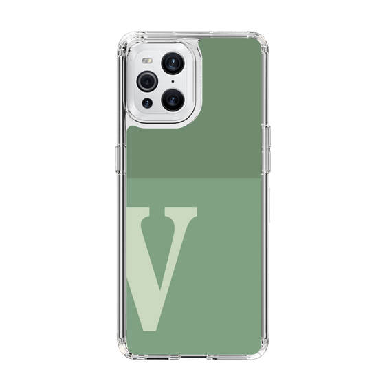Slim Protection Case［ Original - initial two tone - V green ］