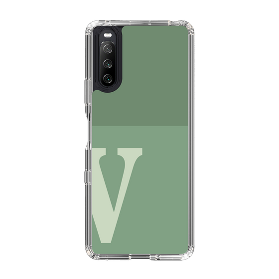 Slim Protection Case［ Original - initial two tone - V green ］