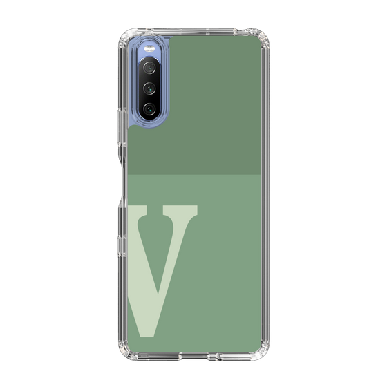 Slim Protection Case［ Original - initial two tone - V green ］