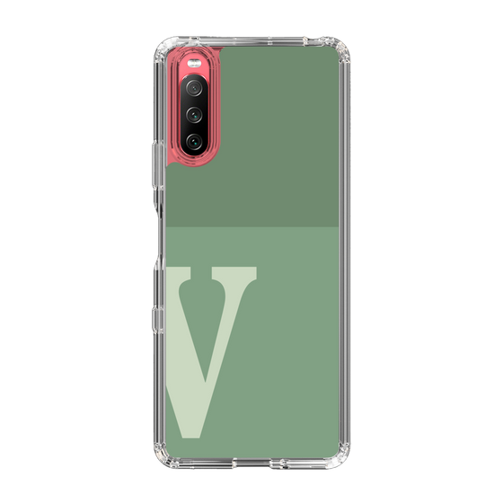 Slim Protection Case［ Original - initial two tone - V green ］