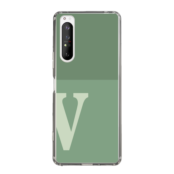 Slim Protection Case［ Original - initial two tone - V green ］