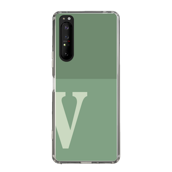 Slim Protection Case［ Original - initial two tone - V green ］