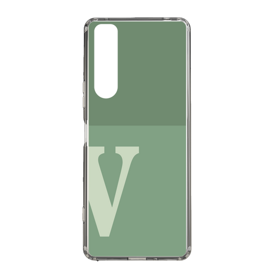 Slim Protection Case［ Original - initial two tone - V green ］