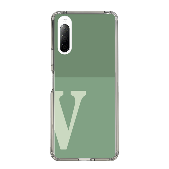 Slim Protection Case［ Original - initial two tone - V green ］