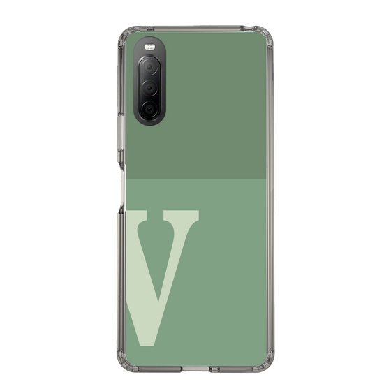 Slim Protection Case［ Original - initial two tone - V green ］