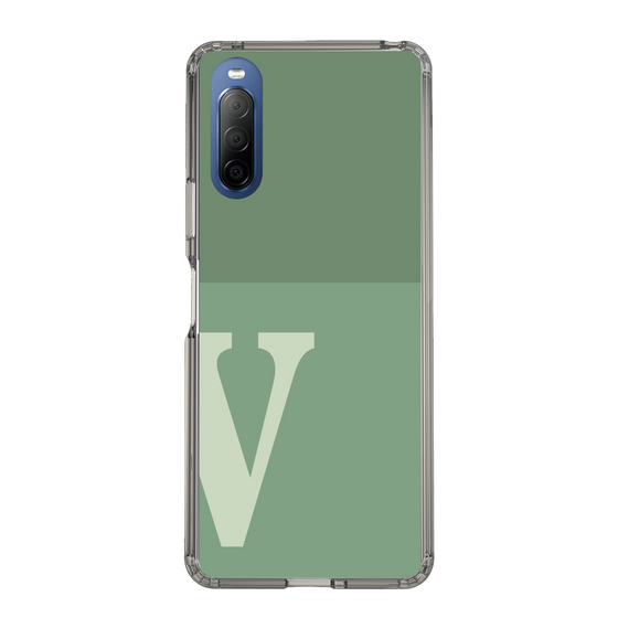 Slim Protection Case［ Original - initial two tone - V green ］