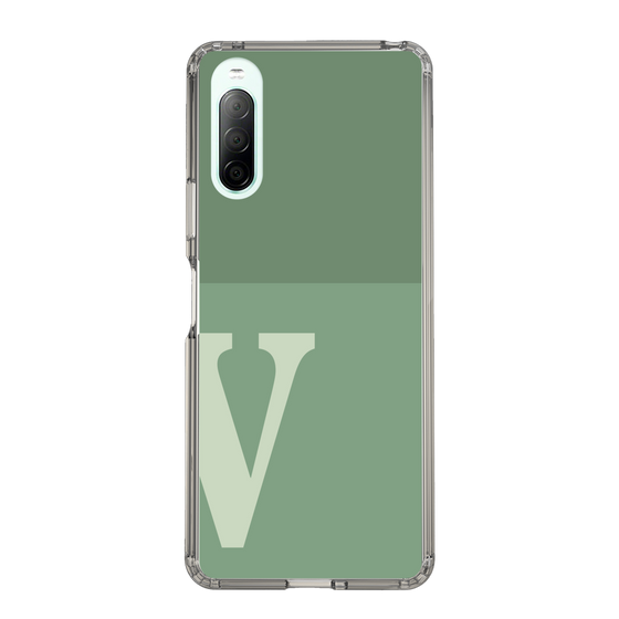Slim Protection Case［ Original - initial two tone - V green ］