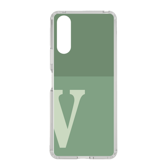 Slim Protection Case［ Original - initial two tone - V green ］
