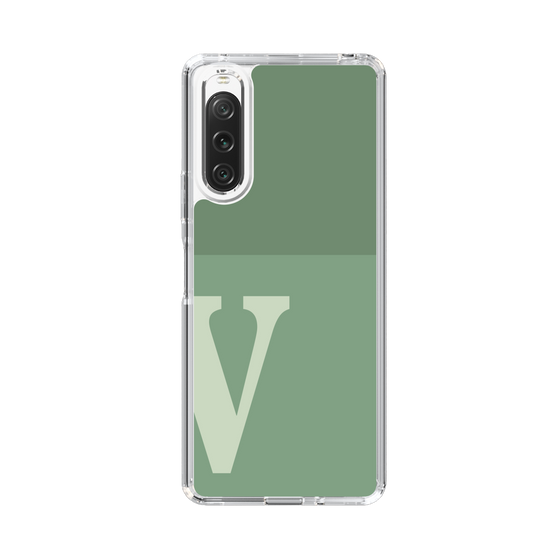 Slim Protection Case［ Original - initial two tone - V green ］