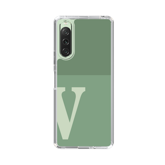 Slim Protection Case［ Original - initial two tone - V green ］