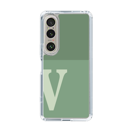Slim Protection Case［ Original - initial two tone - V green ］