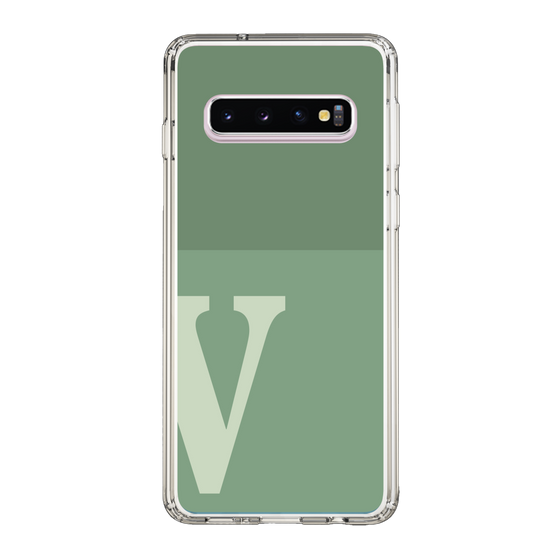 Slim Protection Case［ Original - initial two tone - V green ］