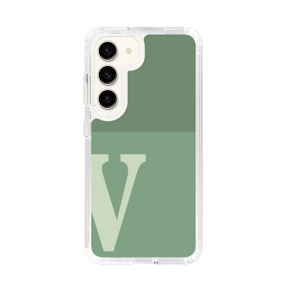 Slim Protection Case［ Original - initial two tone - V green ］