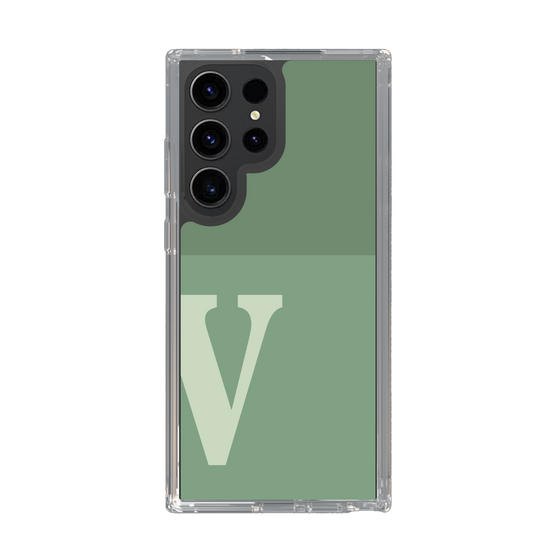 Slim Protection Case［ Original - initial two tone - V green ］