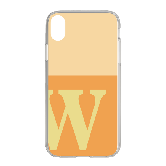 Slim Protection Case［ Original - initial two tone - W orange ］