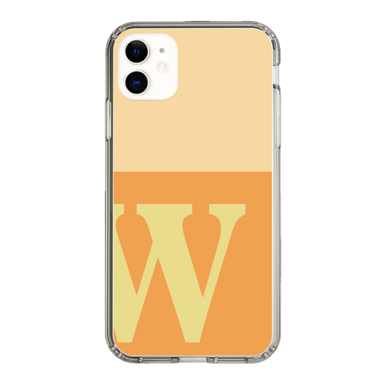 Slim Protection Case［ Original - initial two tone - W orange ］