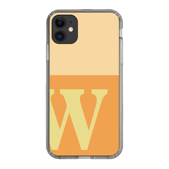 Slim Protection Case［ Original - initial two tone - W orange ］