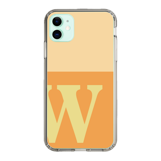 Slim Protection Case［ Original - initial two tone - W orange ］