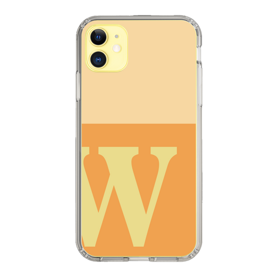 Slim Protection Case［ Original - initial two tone - W orange ］