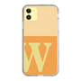 Slim Protection Case［ Original - initial two tone - W orange ］