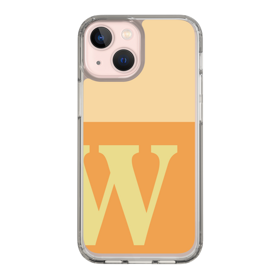 Slim Protection Case［ Original - initial two tone - W orange ］