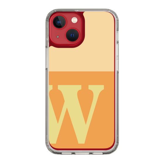 Slim Protection Case［ Original - initial two tone - W orange ］