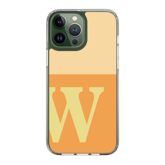 Slim Protection Case［ Original - initial two tone - W orange ］