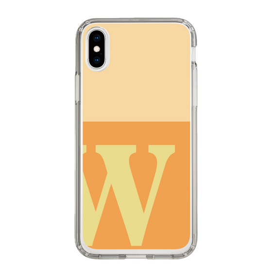 Slim Protection Case［ Original - initial two tone - W orange ］