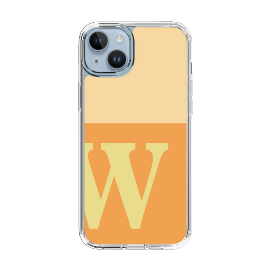 Slim Protection Case［ Original - initial two tone - W orange ］