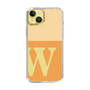 Slim Protection Case［ Original - initial two tone - W orange ］