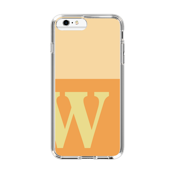 Slim Protection Case［ Original - initial two tone - W orange ］