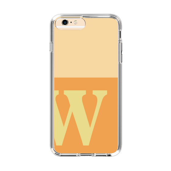 Slim Protection Case［ Original - initial two tone - W orange ］