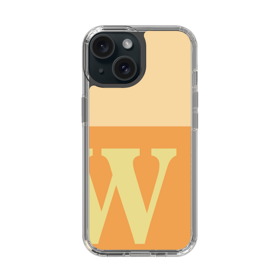 Slim Protection Case［ Original - initial two tone - W orange ］