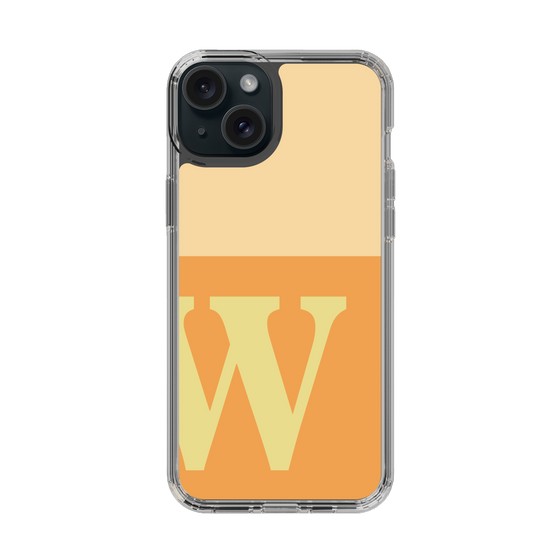Slim Protection Case［ Original - initial two tone - W orange ］
