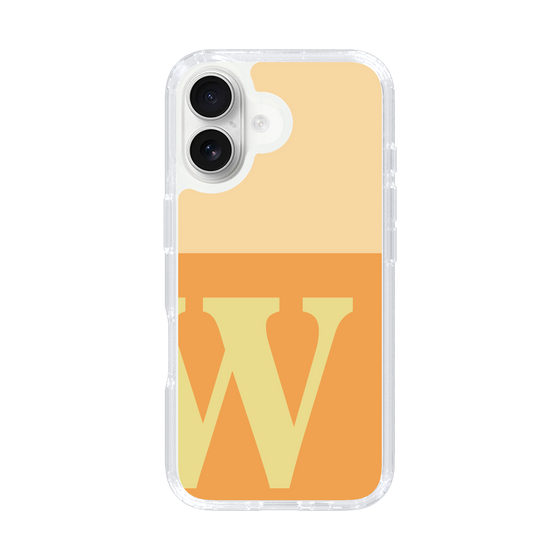 Slim Protection Case［ オリジナル - initial two tone - W orange ］