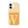 Slim Protection Case［ オリジナル - initial two tone - W orange ］