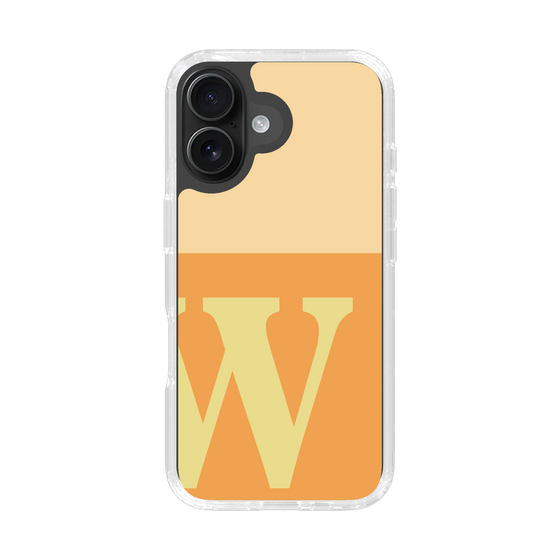 Slim Protection Case［ オリジナル - initial two tone - W orange ］